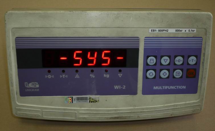 Весовой терминал ПетВес ЕВ1-500РН2 (Unigram WI-2) с начинкой Мидл (LED-SMT-15)